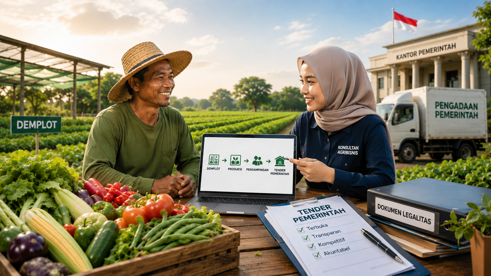 Petani Ingin Naik Kelas? Dari Demplot hingga Tender Pemerintah Bisa Didampingi!